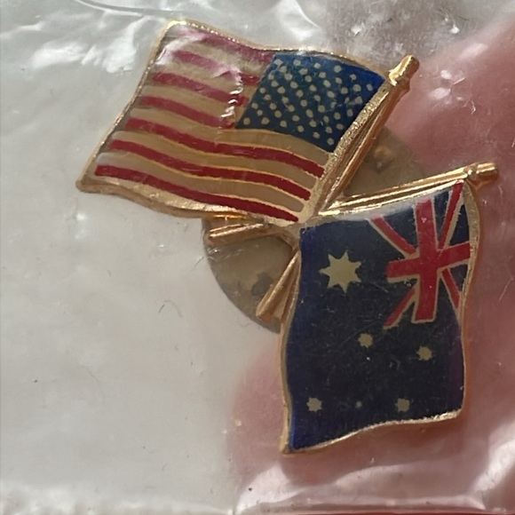 American Australian Flag Mini Pin Bundle - Picture 4 of 4